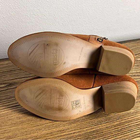 Miista Brandy Tan Suede Leather Ankle Boot - Picture 6 of 7